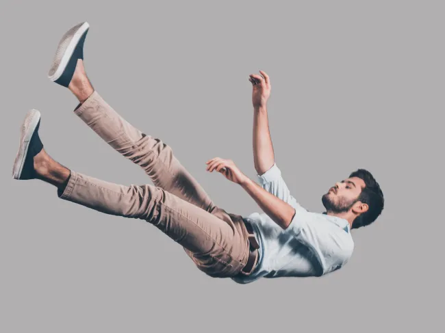 guy falling
